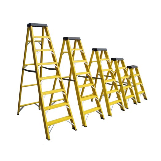Frp Steps Ladder High Grade Aluminium Tower Ladder Yellow Durable Manufacturers, Suppliers, Exporters in Bahrain