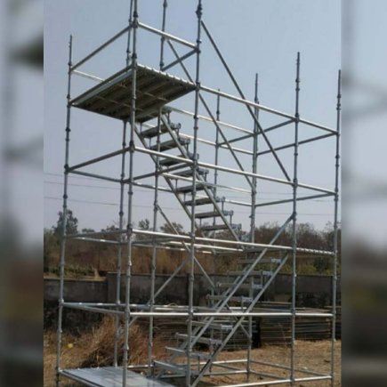 MS Staircase System Cuplock Scaffolding Blue Devson Steels Manufacturers, Suppliers, Exporters in Doha